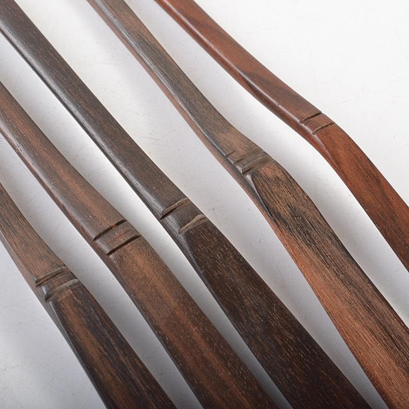 茶道具　黒柿製　茶杓　5点まとめて　箱付　N　6403