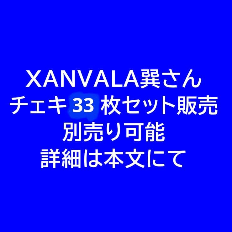 XANVALA巽さんチェキ33枚セット