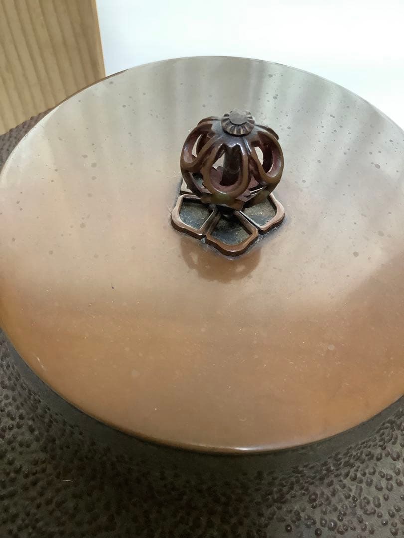 NO.633 茶釜／こしき口釜／釜師紹巴／松竹梅／茶道具