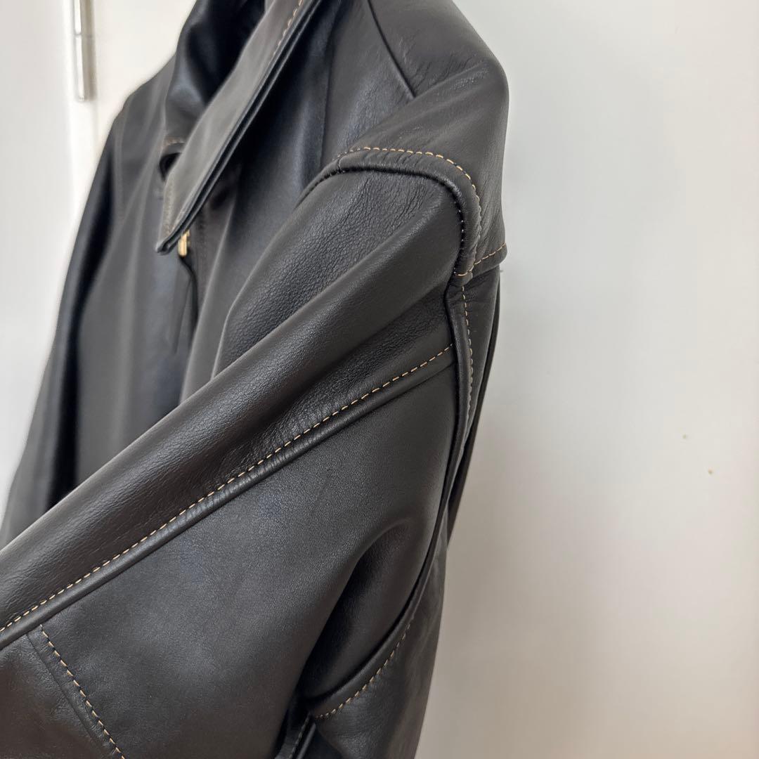 KADOYA レザージャケット　LL 牛革　ライダース