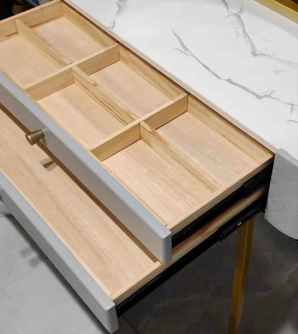 グレー　ドレッサー　おしゃれドレッサー 80cmドレッサー　椅子付き