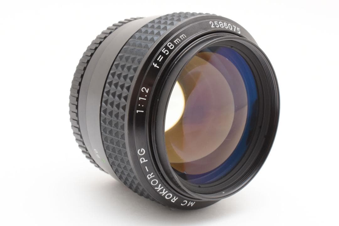 #375★稀少品★Minolta MC ROKKOR-PG 1:1.2 58mm