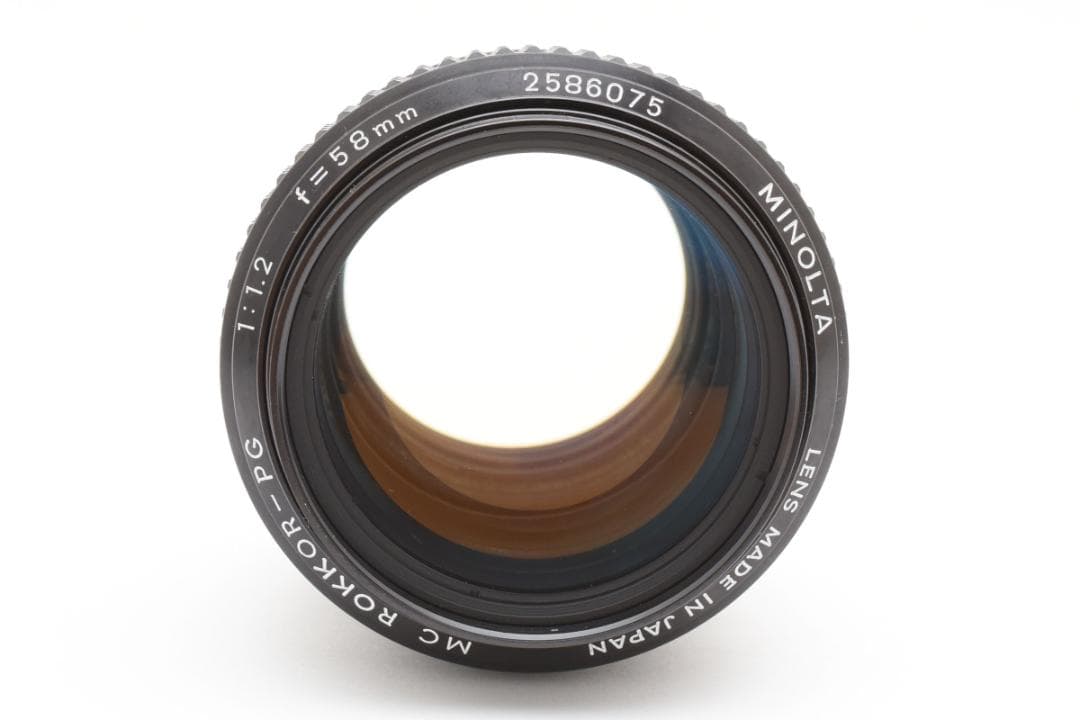#375★稀少品★Minolta MC ROKKOR-PG 1:1.2 58mm