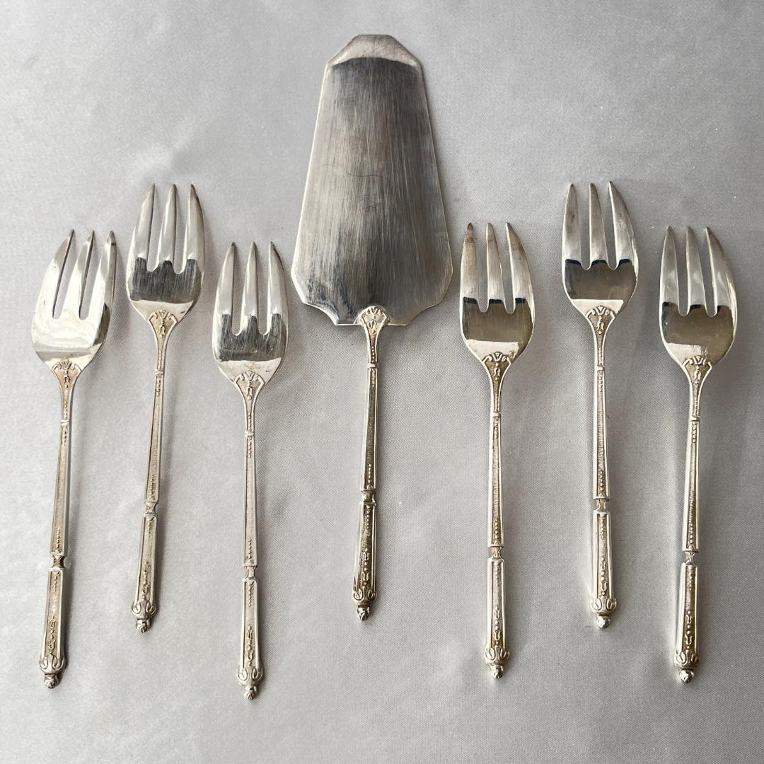 【仏蘭西】 ロシア様式のケーキフォーク ケーキサーバー 仏蘭西