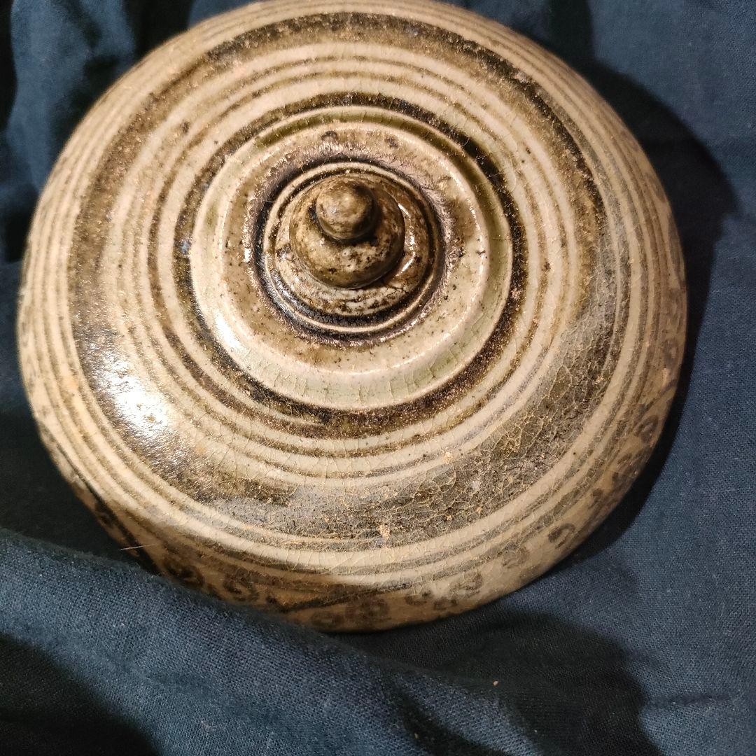 宋胡録　スンコロク　タイ古陶　香合　蓋物　東南アジア美術