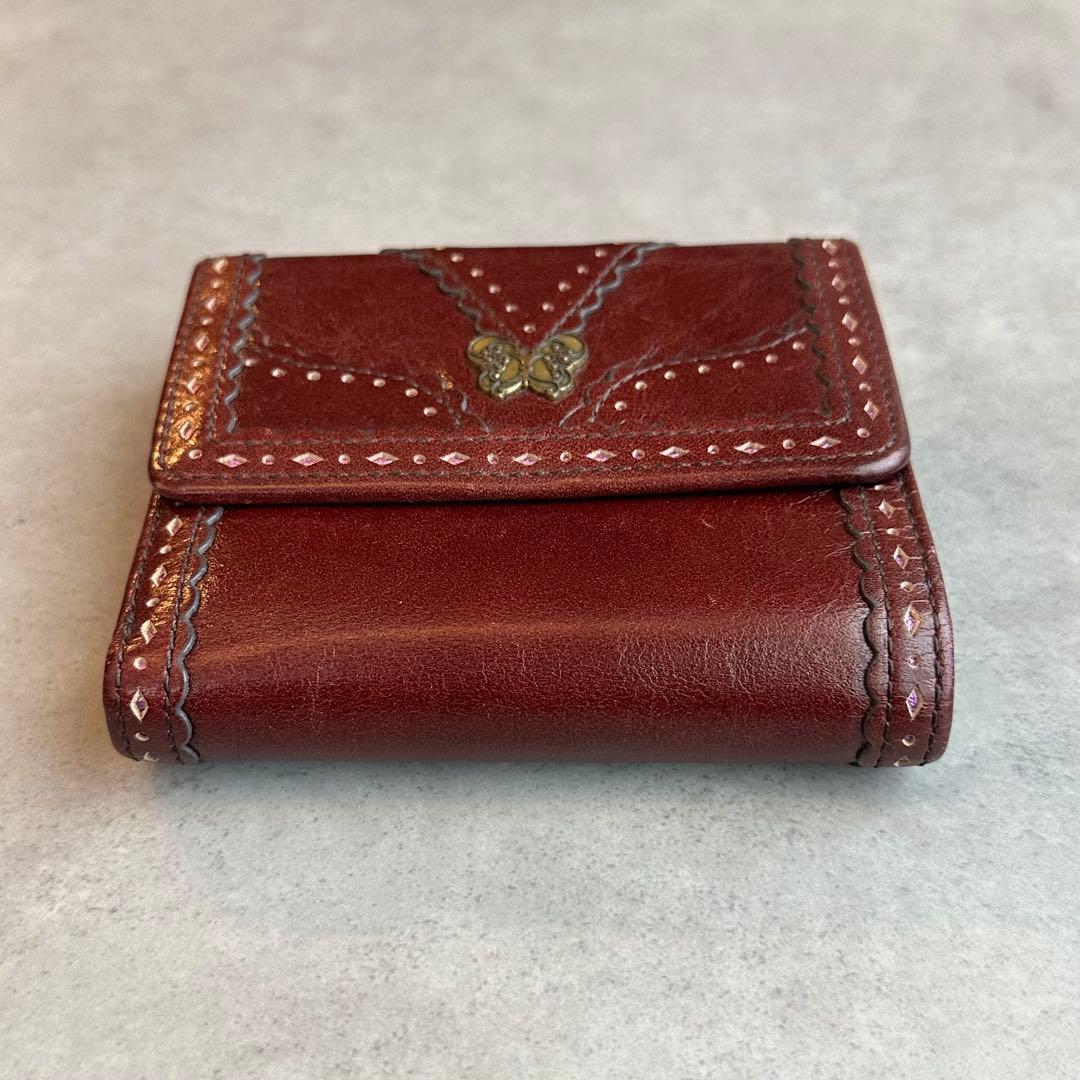 小物 Y2K ANNA SUI Butterfly Gamaguchi wallet