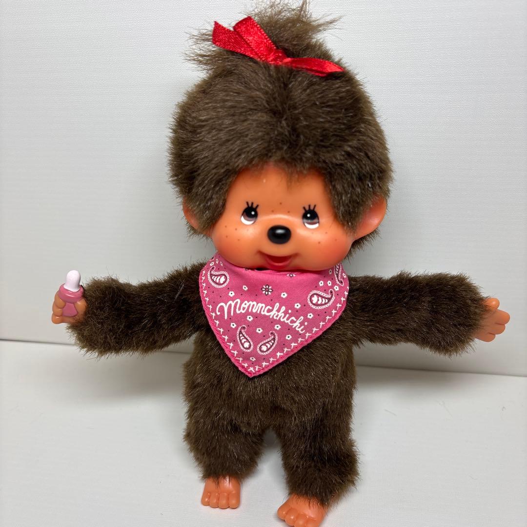 2002年発売 ポキポキ モンチッチ バンダナ ピンク 女の子 1376