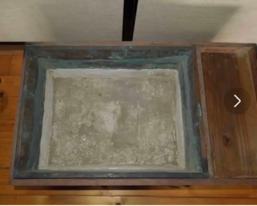 長火鉢 大 引出付 手焙り アンティーク レトロ