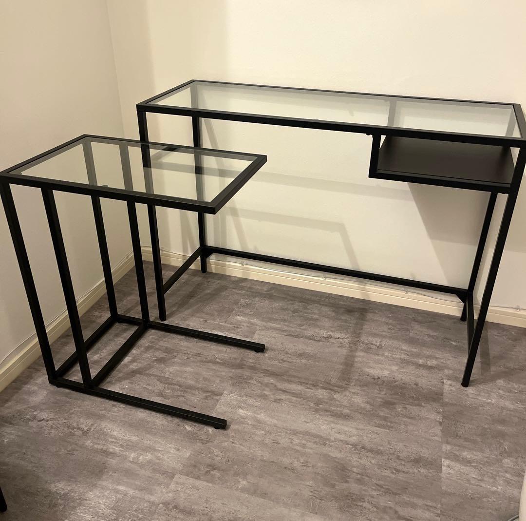 VITTSJÖ ヴィットショー　ラップトップテーブル、スタンド　セット販売