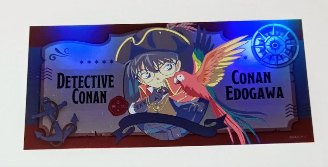 江戸川コナン クラパレット 船乗り アクキー&チケット風カード 4点セット