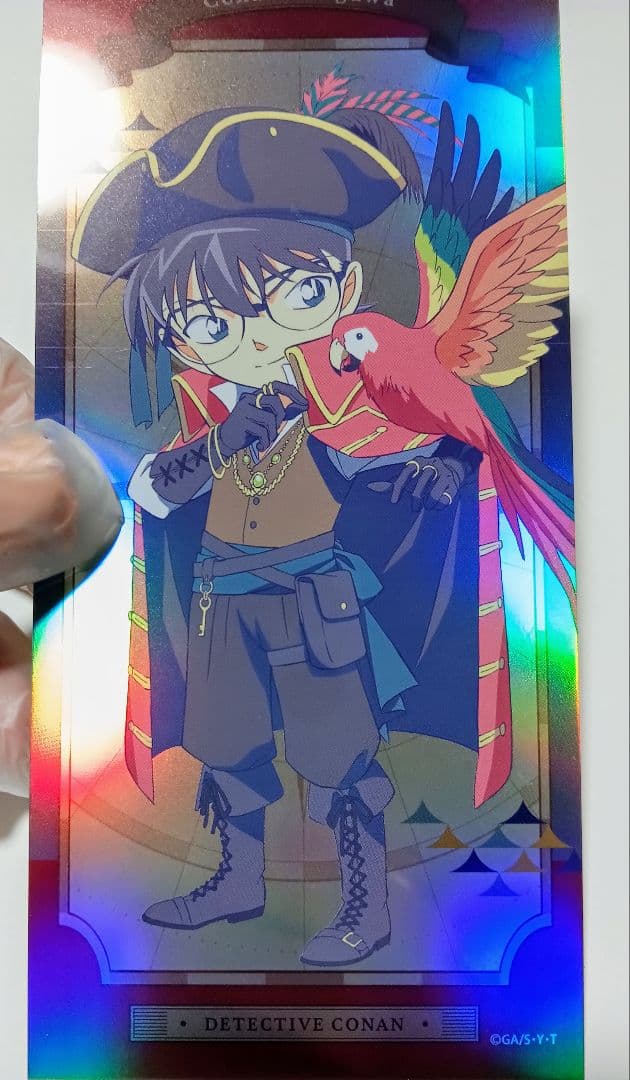 江戸川コナン クラパレット 船乗り アクキー&チケット風カード 4点セット