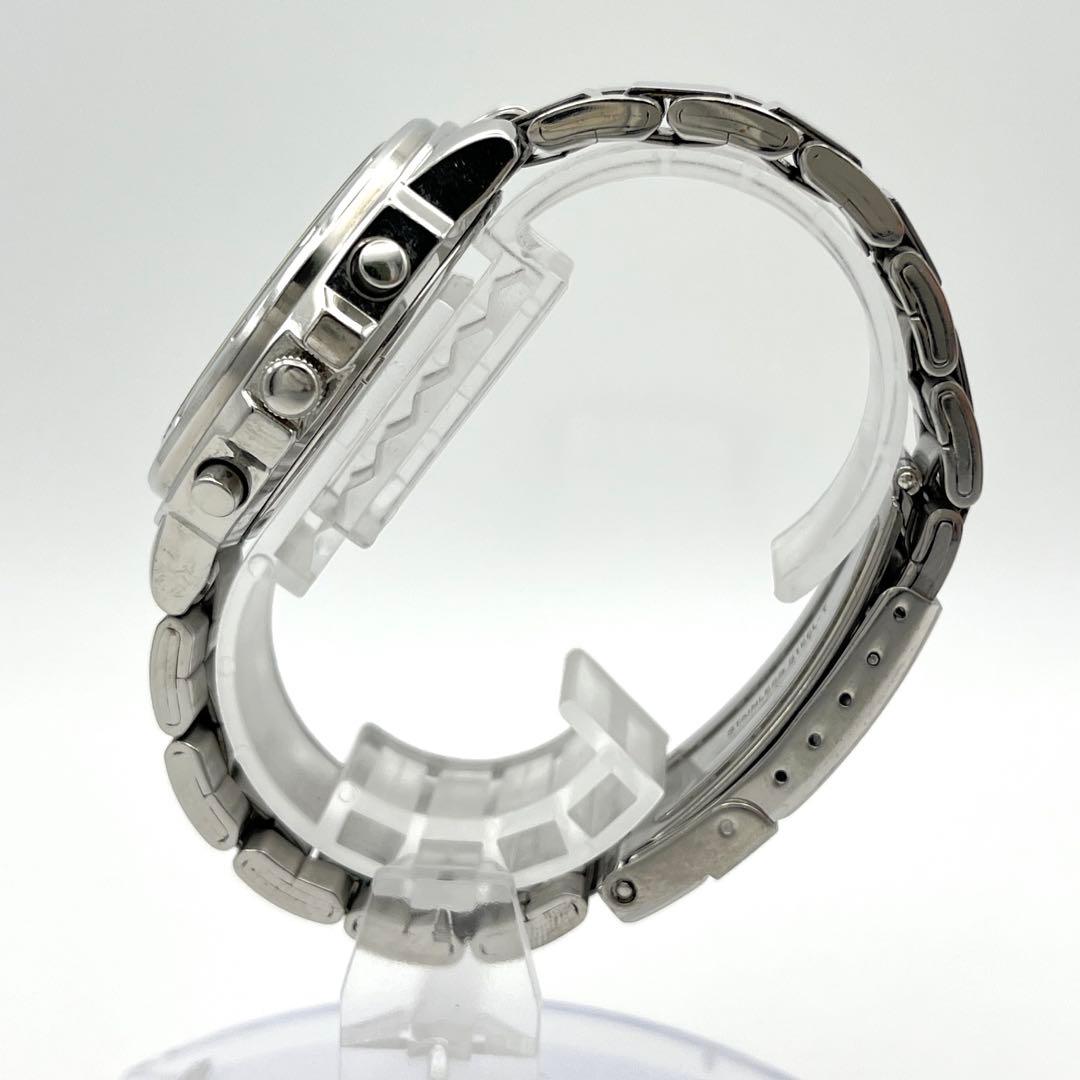 SEIKO 7T92-0CA0 クロノグラフ メンズ 腕時計 新品電池 赤文字盤