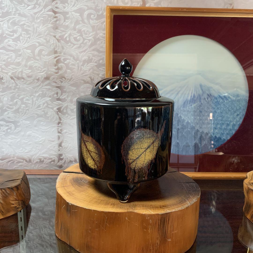 天目木の葉香炉
