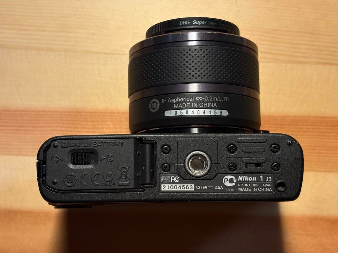 Nikon 1 J3 ミラーレスカメラ 標準ズームレンズ ブラック レンズ保護付