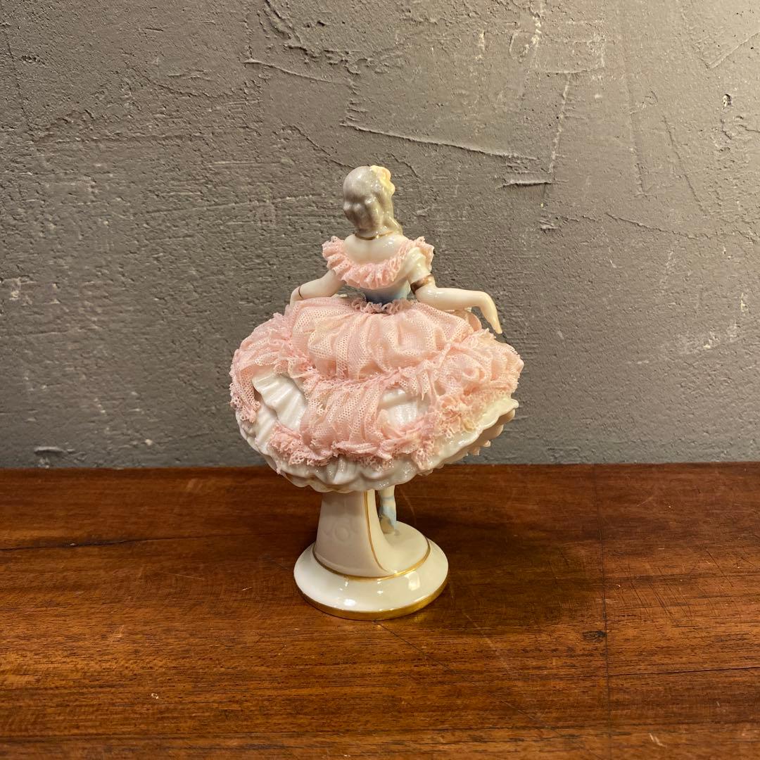 アンティーク ドイツ バレリーナ 陶器フィギュリン 置物 コレクション