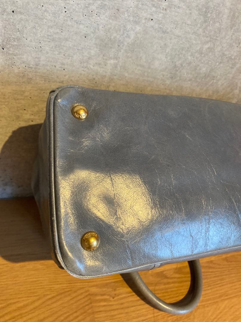 【売り切り価格】【ヴィンテージ】PRADA プラダ　トートバッグ　ブルー