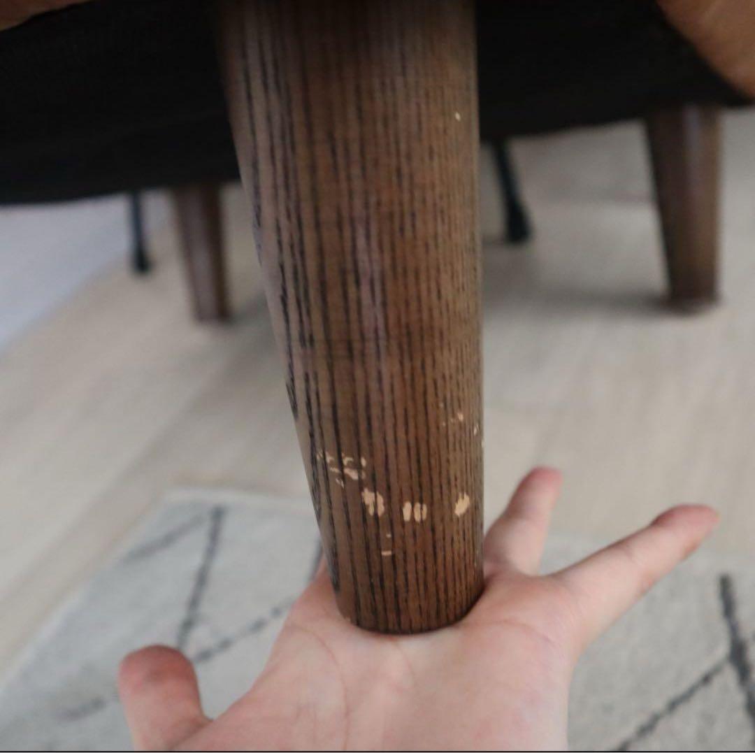 NOWHERE LIKE  ブラウンレザーオットマン