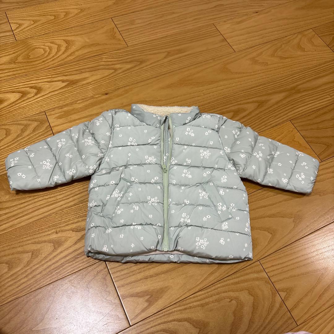 新品未使用⭐︎プチバトー⭐︎花柄中綿入りアウター⭐︎86cm⭐︎