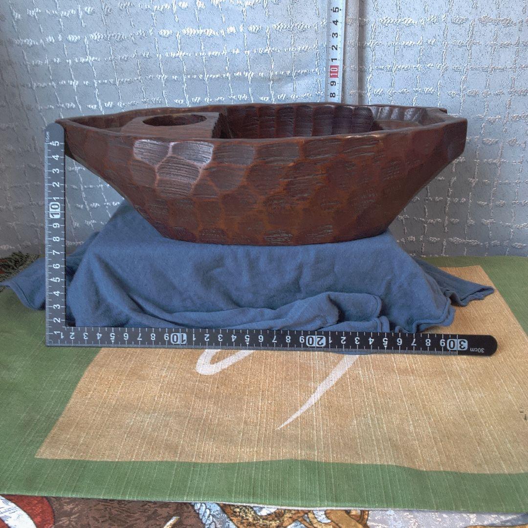 一刀彫？ 花生け？ 骨董 美術 アンティーク