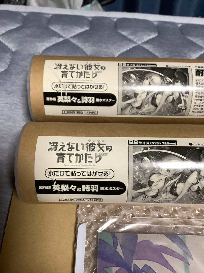 e*3様 冴えない彼女の育てかた クリアポスター 4点 ＆ 耐水ポスター 2点