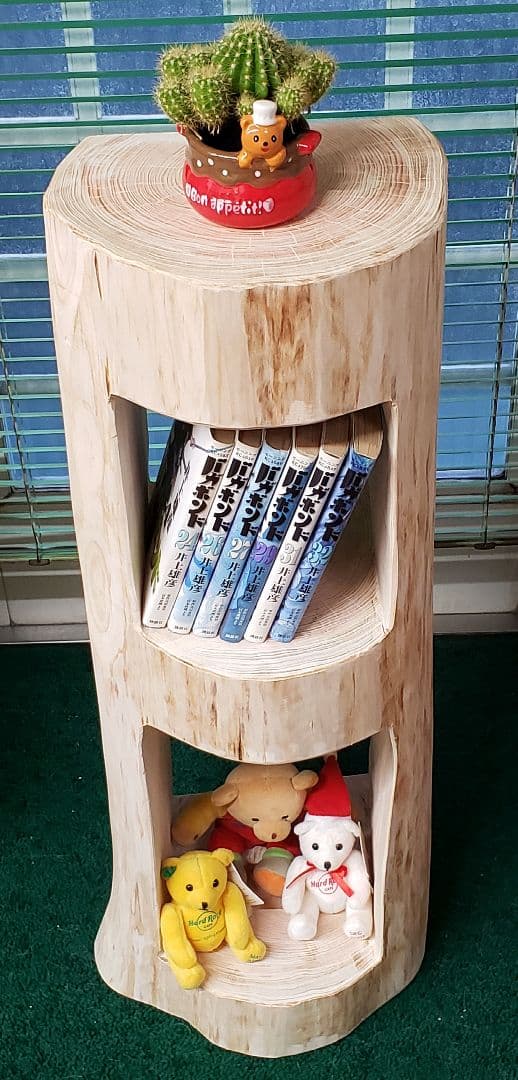 檜根元丸太オブジェ台　 78cm 12月16日まで金額