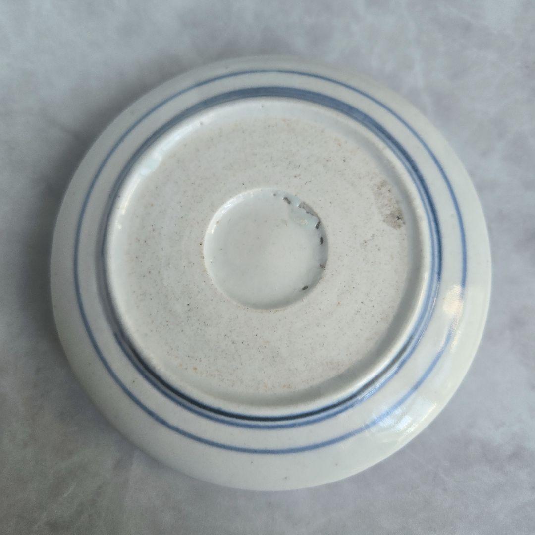 無傷　完品　古伊万里　染付　小皿　江戸時代　骨董　金継ぎ　アンティーク　獅子　龍