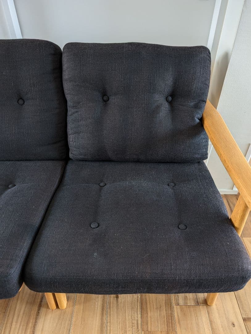 マルニ60 フレームチェア・オーク（ナチュラル）・3シーター・ファブリック