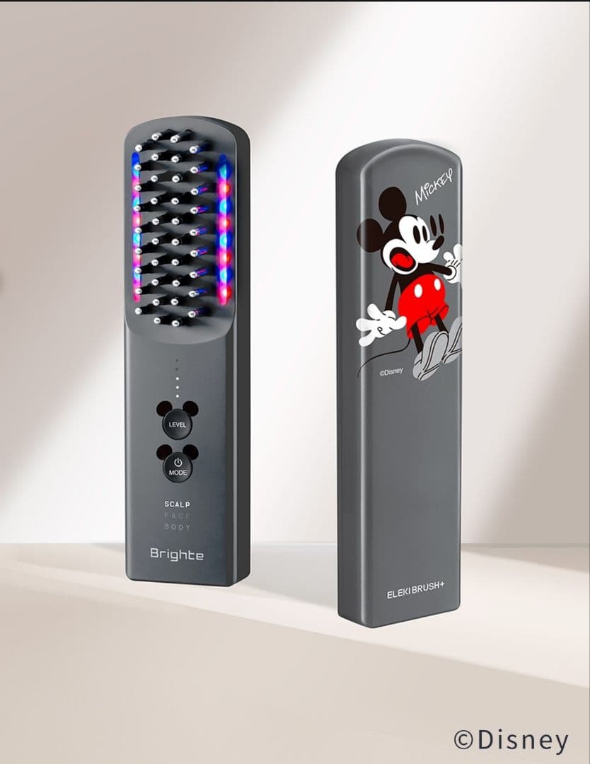 【新品未開封】Brighte　ELEKI BRUSH＋ミッキーマウス限定デザイン
