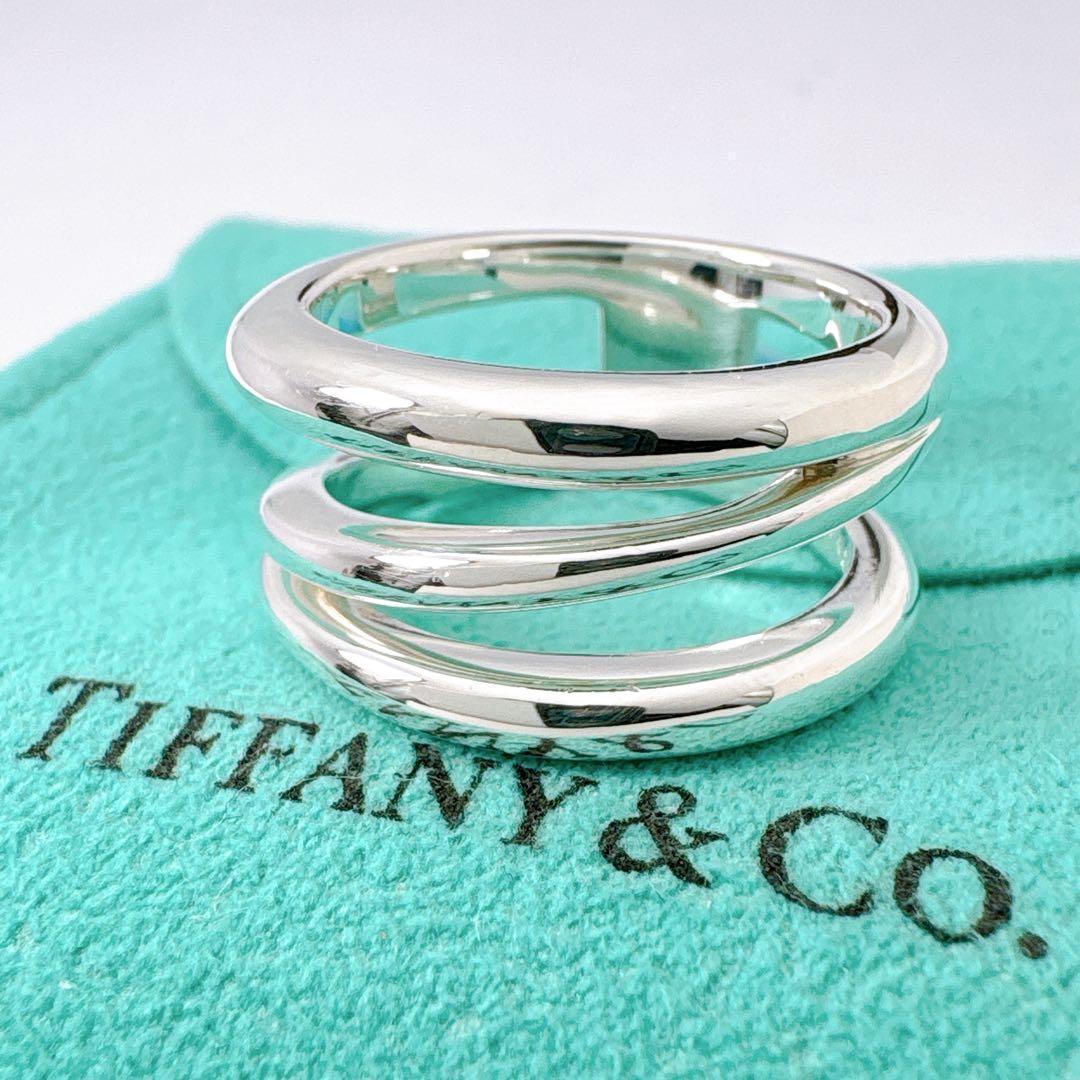 極美品 オールドティファニー リング 15号 シルバー925