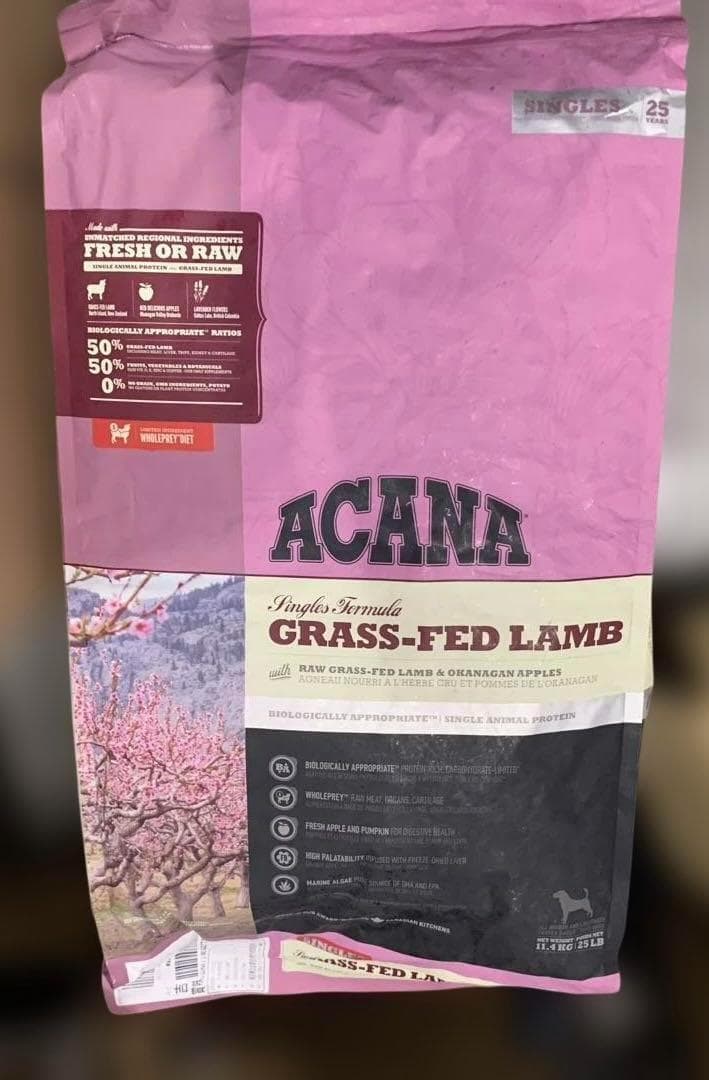 アカナ国内正規品。 グラスフェッドラム11.4kg