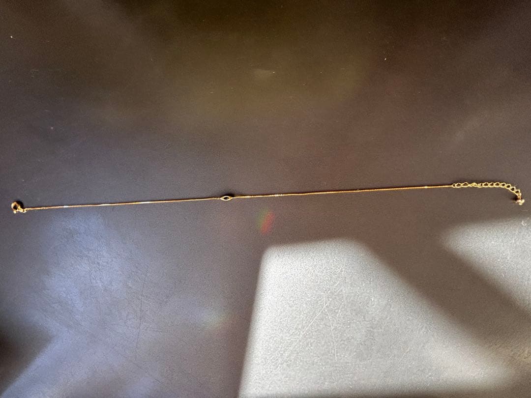 ハリックァ　オブシディアン　k18 アンクレット