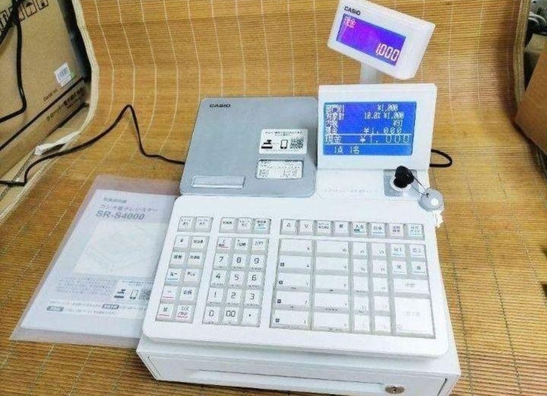 カシオレジスター　SR-S4000　スマホ連携Bluetooth　500059