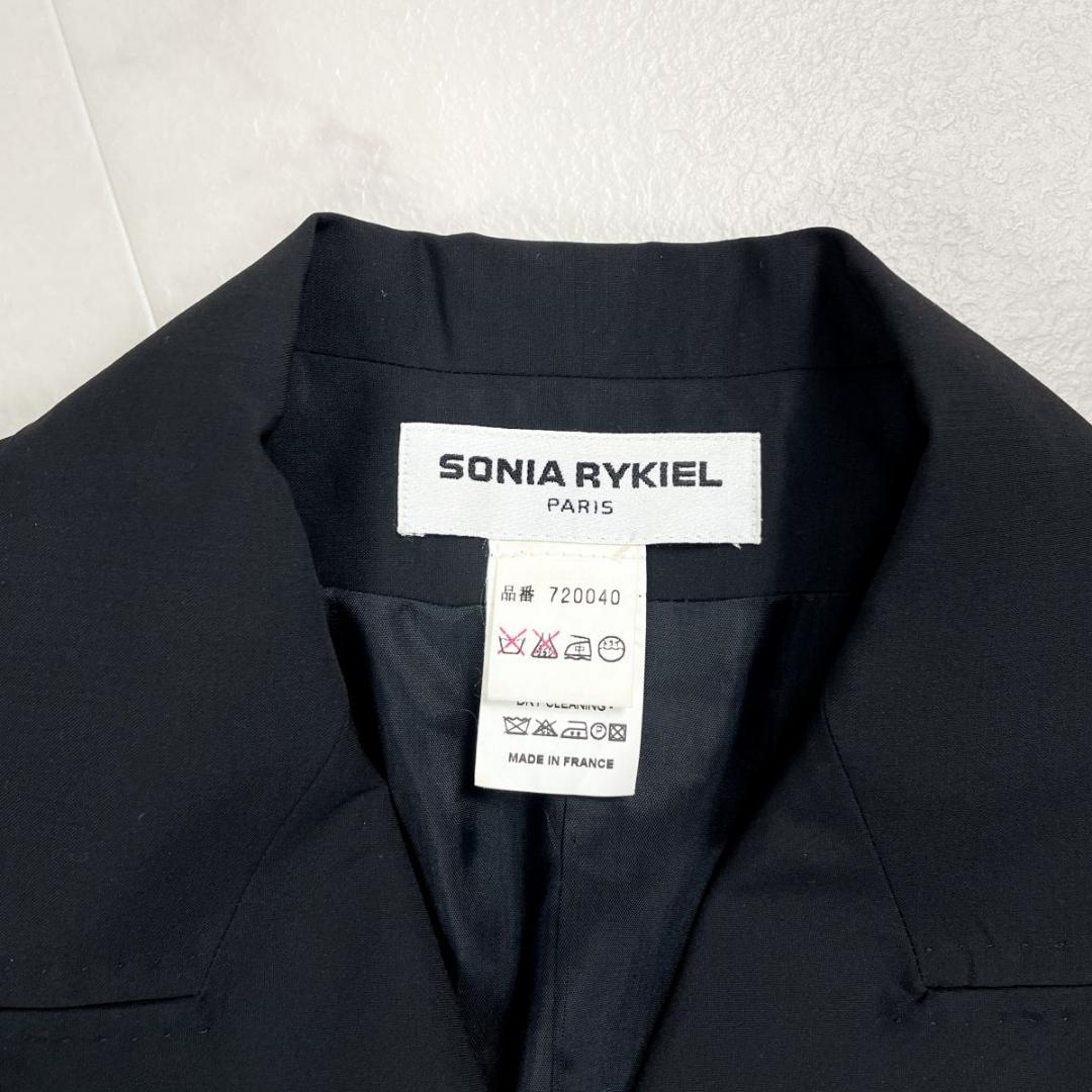 美品 ソニアリキエル ダブルボタンジャケット ブラック サイズ36*CD1327