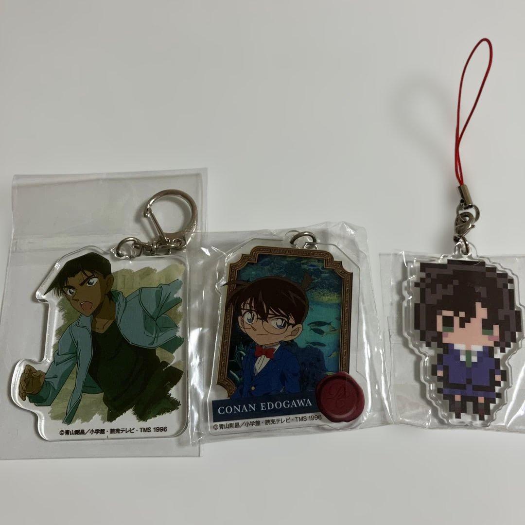 まとめ売り　名探偵コナン 缶バッジ　缶バッチ　アクリルキーホルダーセット　B