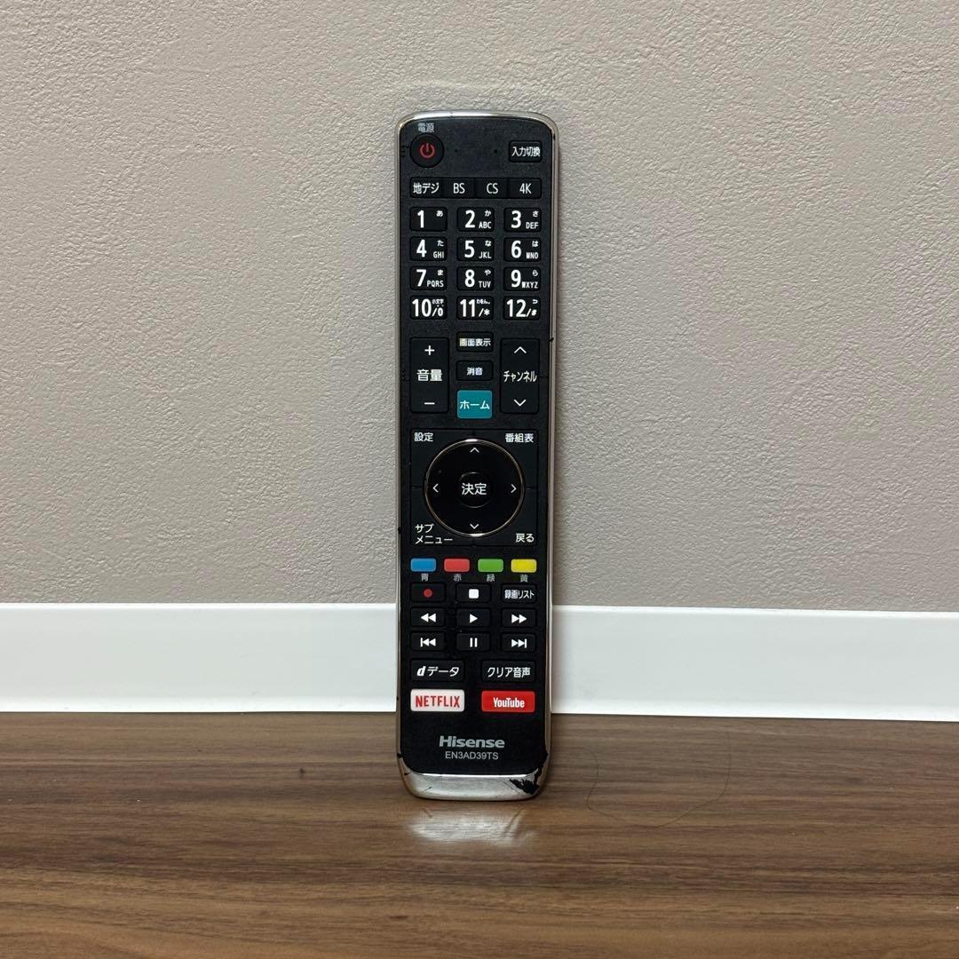 【美品】ハイセンス　４Ｋチューナー内蔵４３Ｖ型液晶テレビ　４３Ｅ６０００