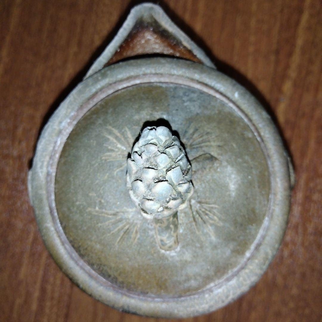 宝瓶 備前陶苑 陶器製 松の実 急須 木箱付き 共箱付き 松ぼっくり 備前焼