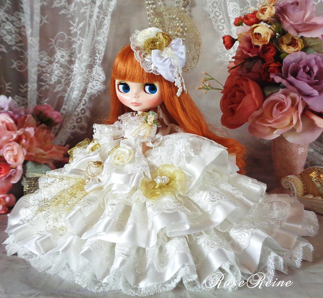 XmasSale アンネローゼ王妃 艶めくパールホワイトの豪華プリンセスドレス