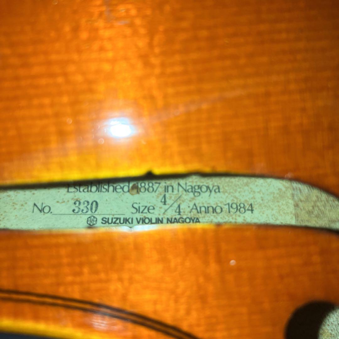 【現状品】バイオリン　スズキ　No.330 4/4 フルサイズ 虎杢
