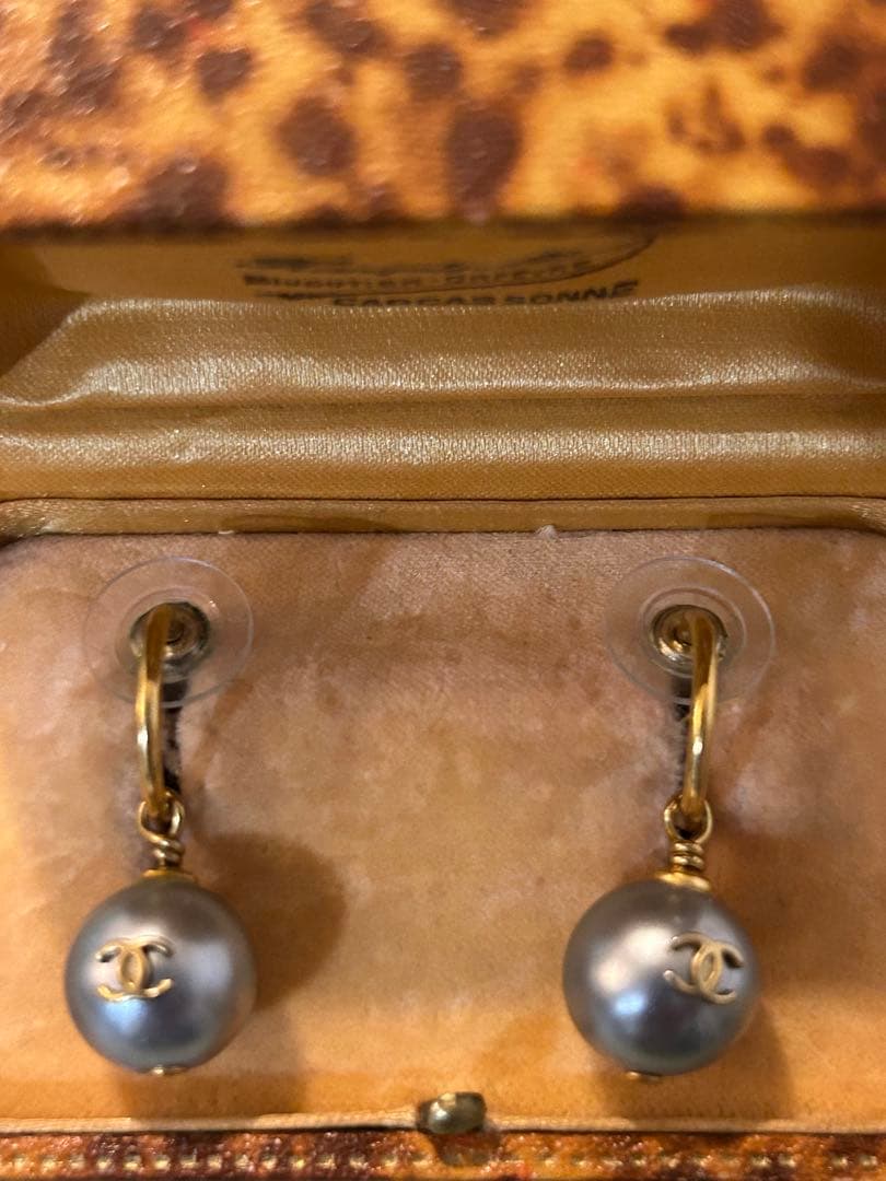 2点おまとめ　シャネル　ヴィンテージ　スイングパールピアス