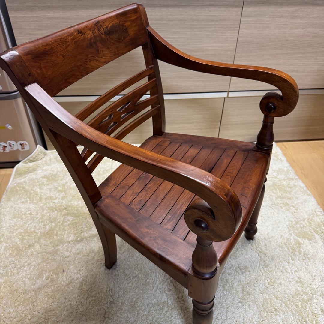 【希少】アームチェアー ブラウン アンティーク