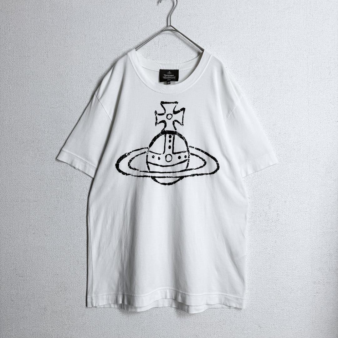 【大人気☆クラックデザイン☆オーブロゴ】ヴィヴィアンウエストウッド ロゴTシャツ