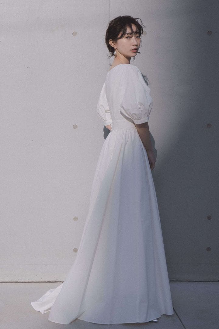 kaene タフタカシュクールドレス