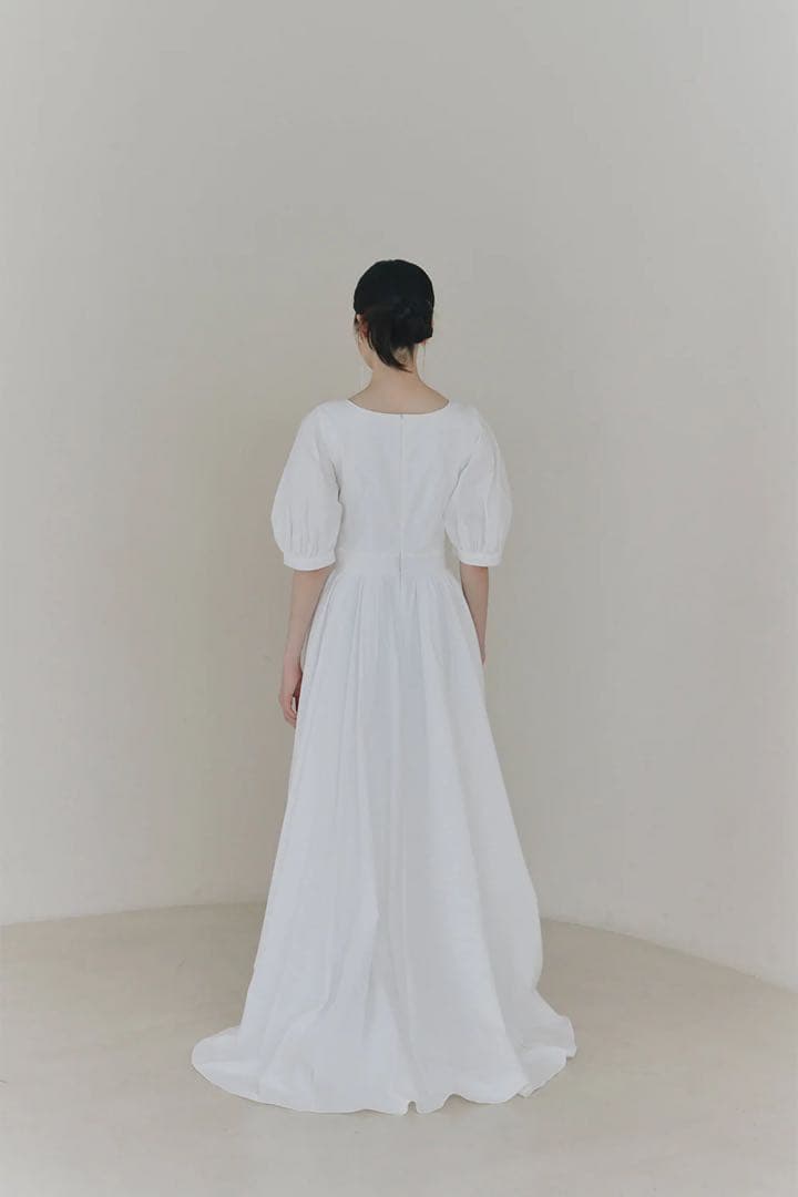 kaene タフタカシュクールドレス