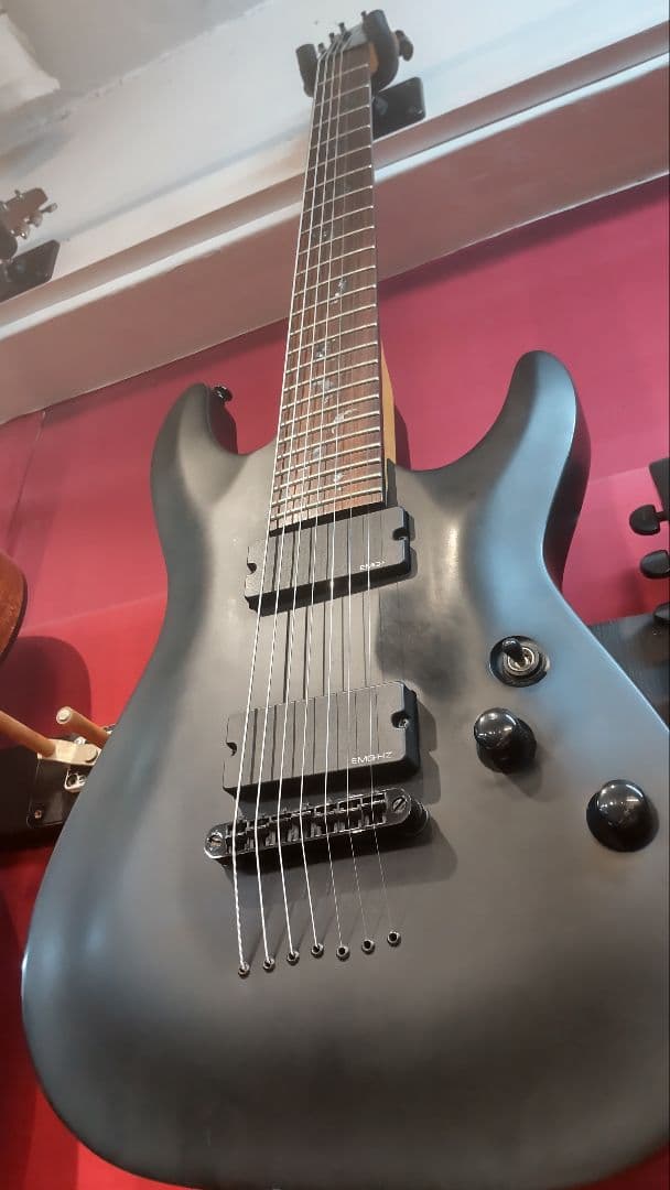 【SCHECTER】 Damien 7 Satin Black 7弦エレキギター