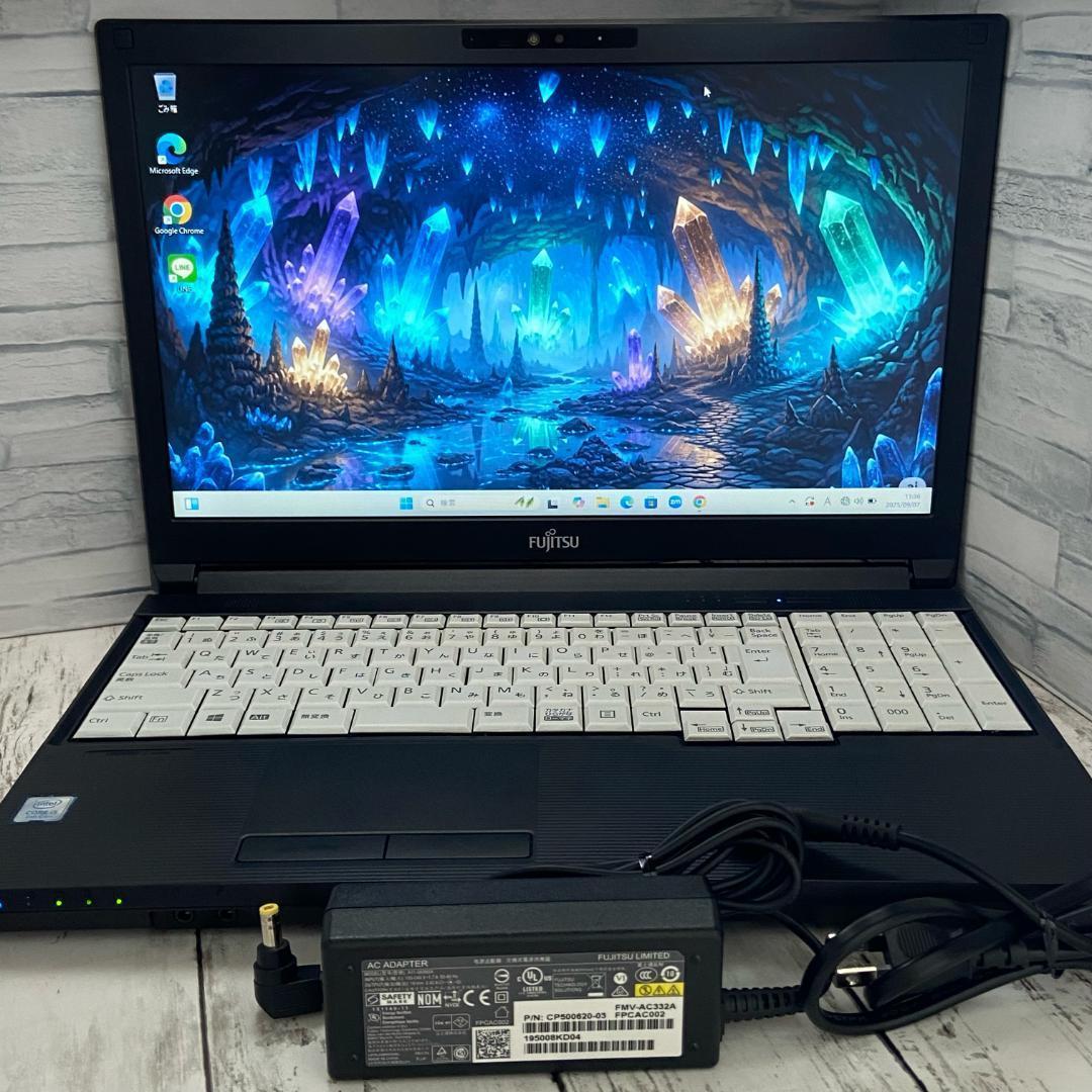 大画面 i5 第8世代 富士通 ノートPC Win11 Office2021