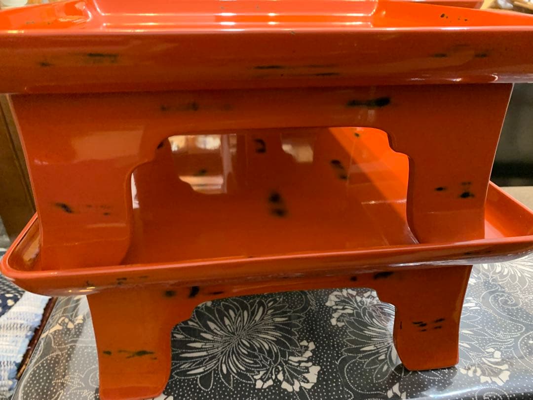 輪島塗　根来　御膳　足付膳　会席膳　５客　膳