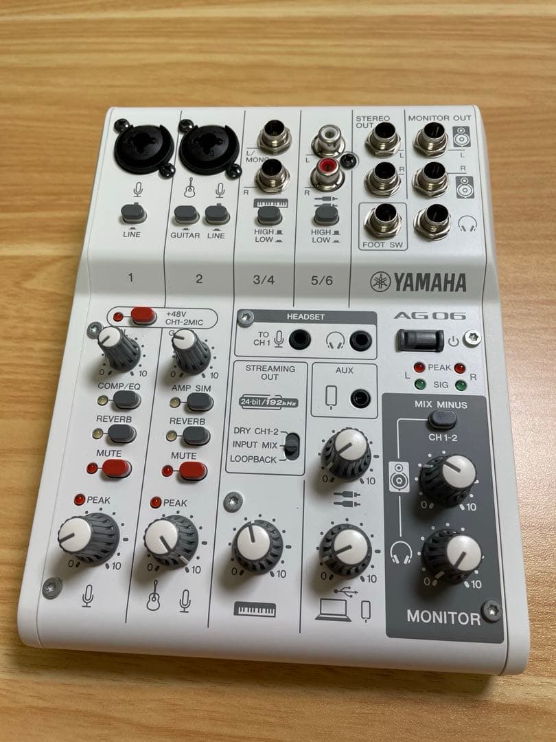 YAMAHA AG06 オーディオインターフェイス ケーブル付き