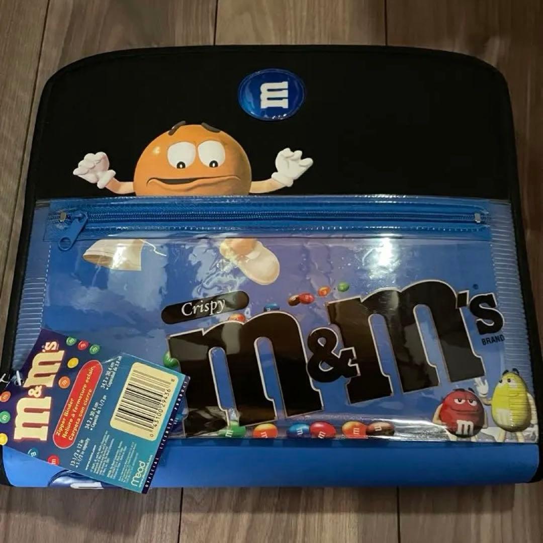 希少✨ タグ付き m&m's 3穴リング バインダー ファイル エムアンドエムズ