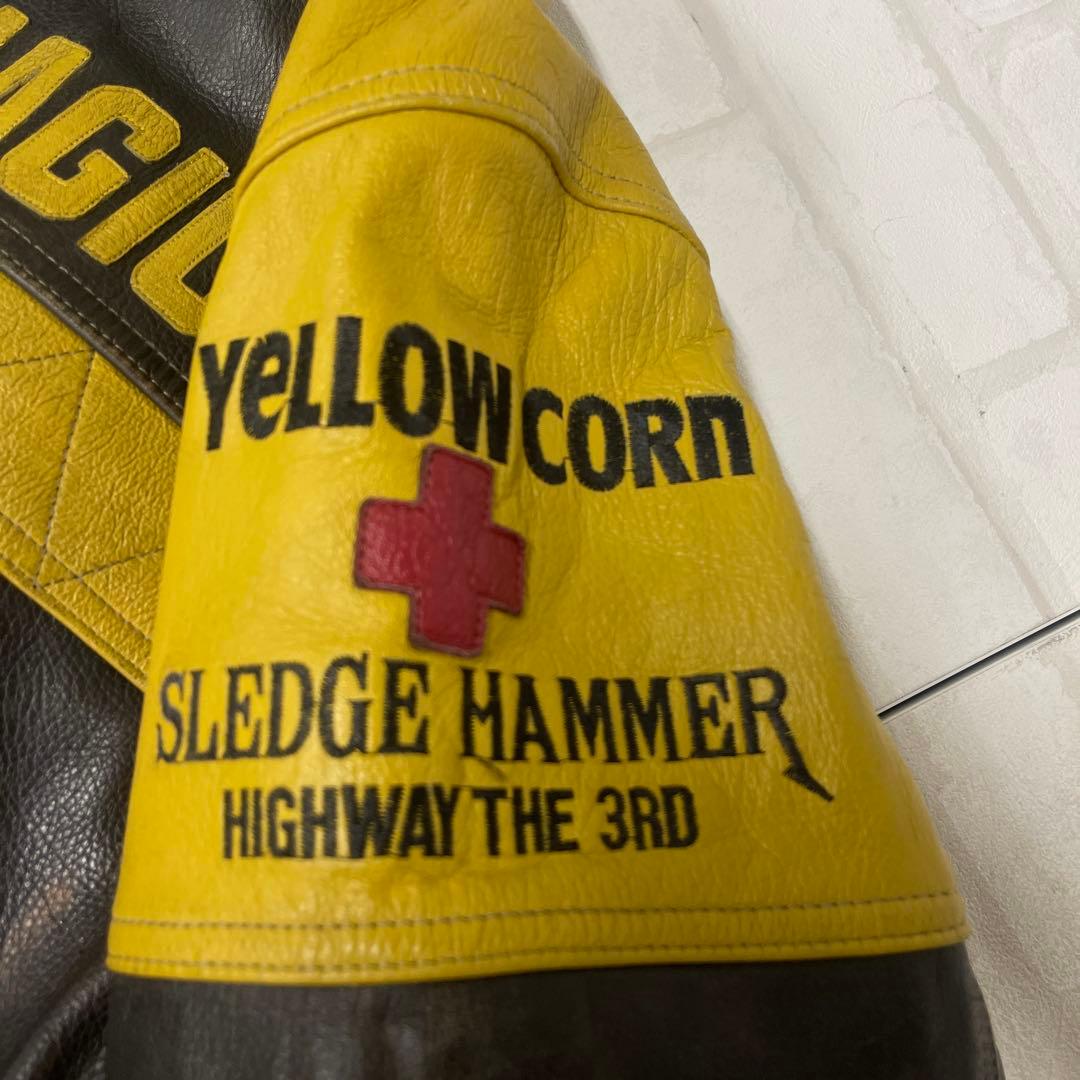 イエロー コーン YeLLOW CORn 牛革 レザー ライダース ジャケット