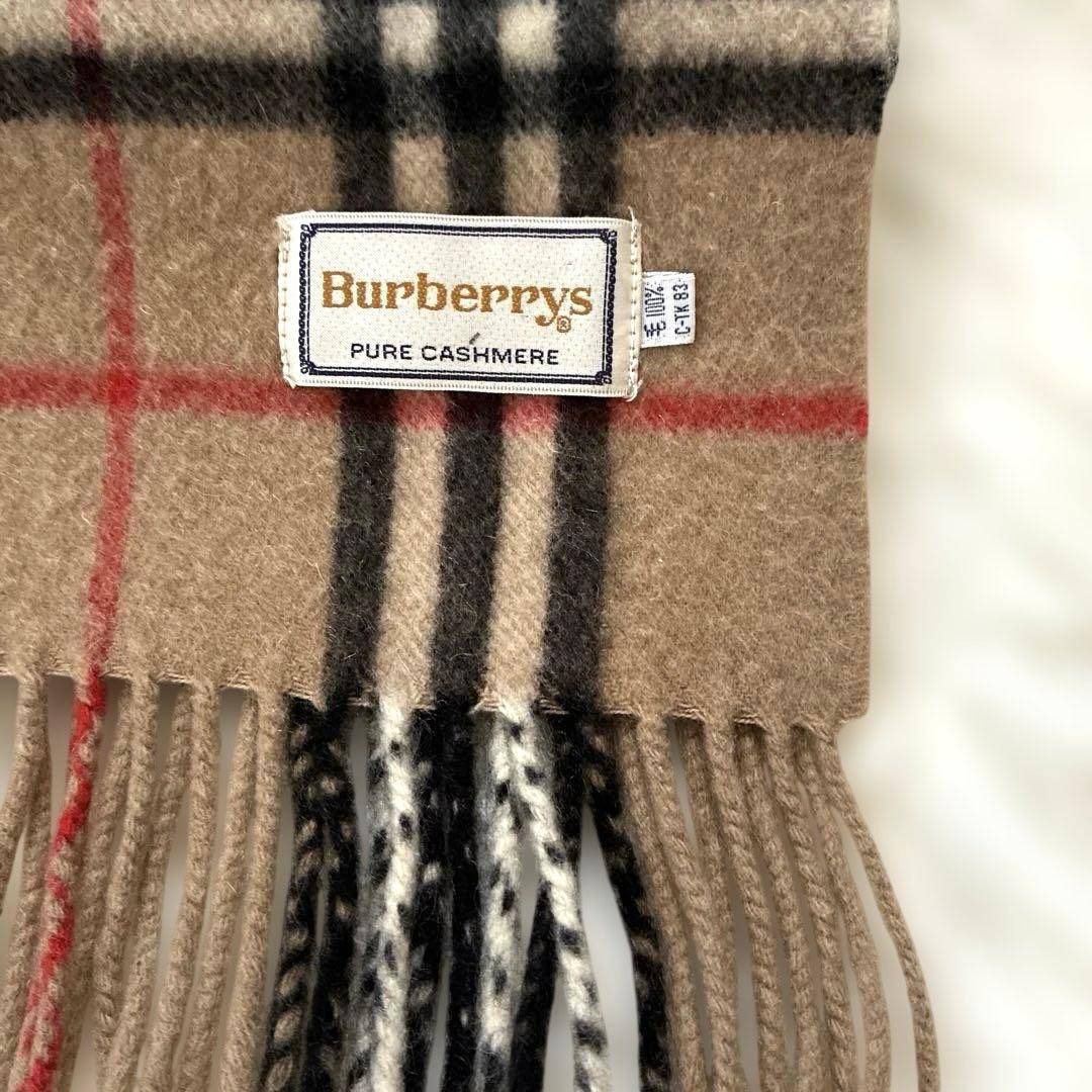 【美品】Burberrys バーバリー　ノバチェック カシミヤ100% マフラー